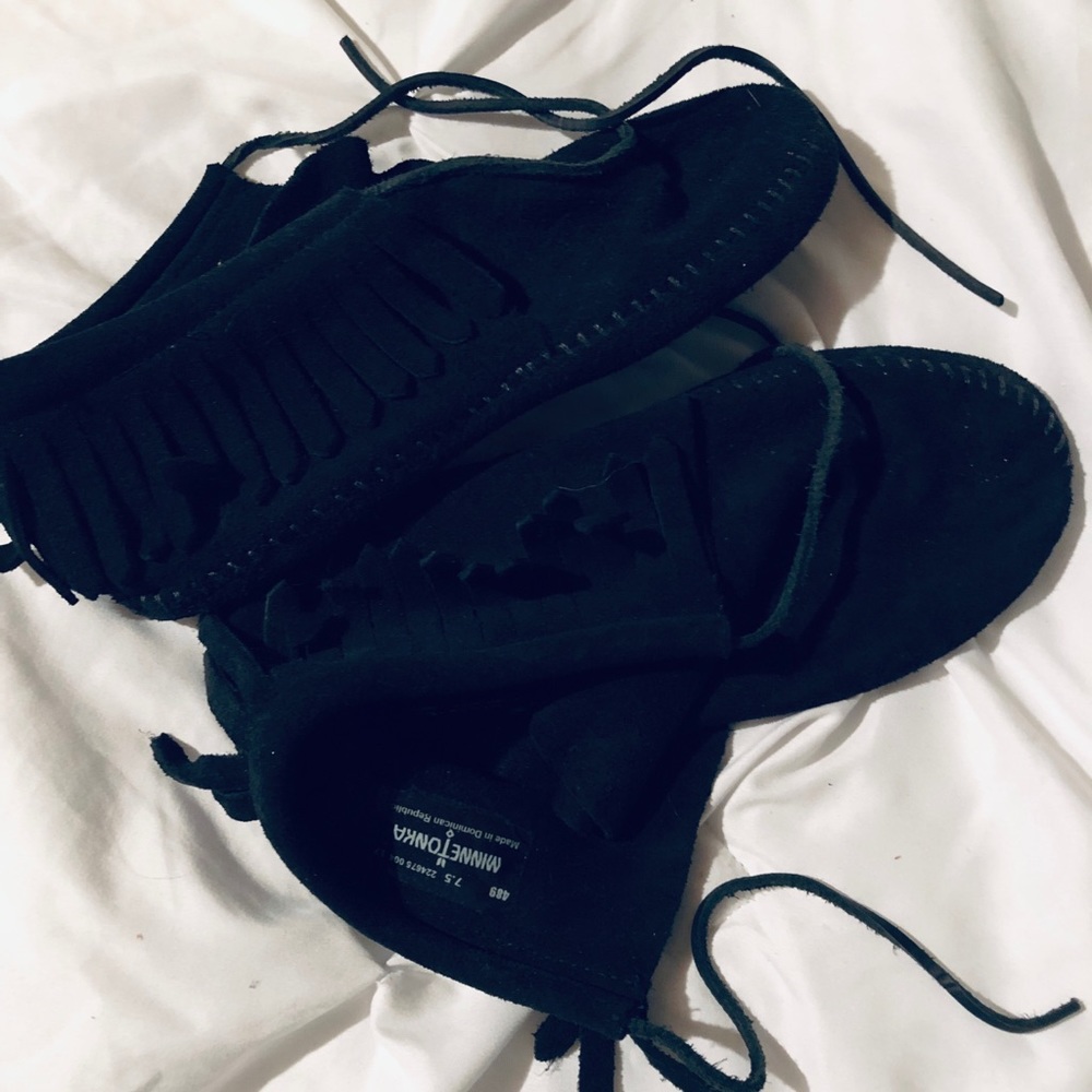 Black Classic Fringe Softsole Boot